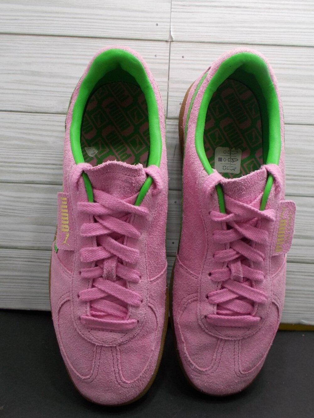 Puma Palermo Pink Suede Shoes 397858-01 Women's 9.5 - Picture 2 of 6